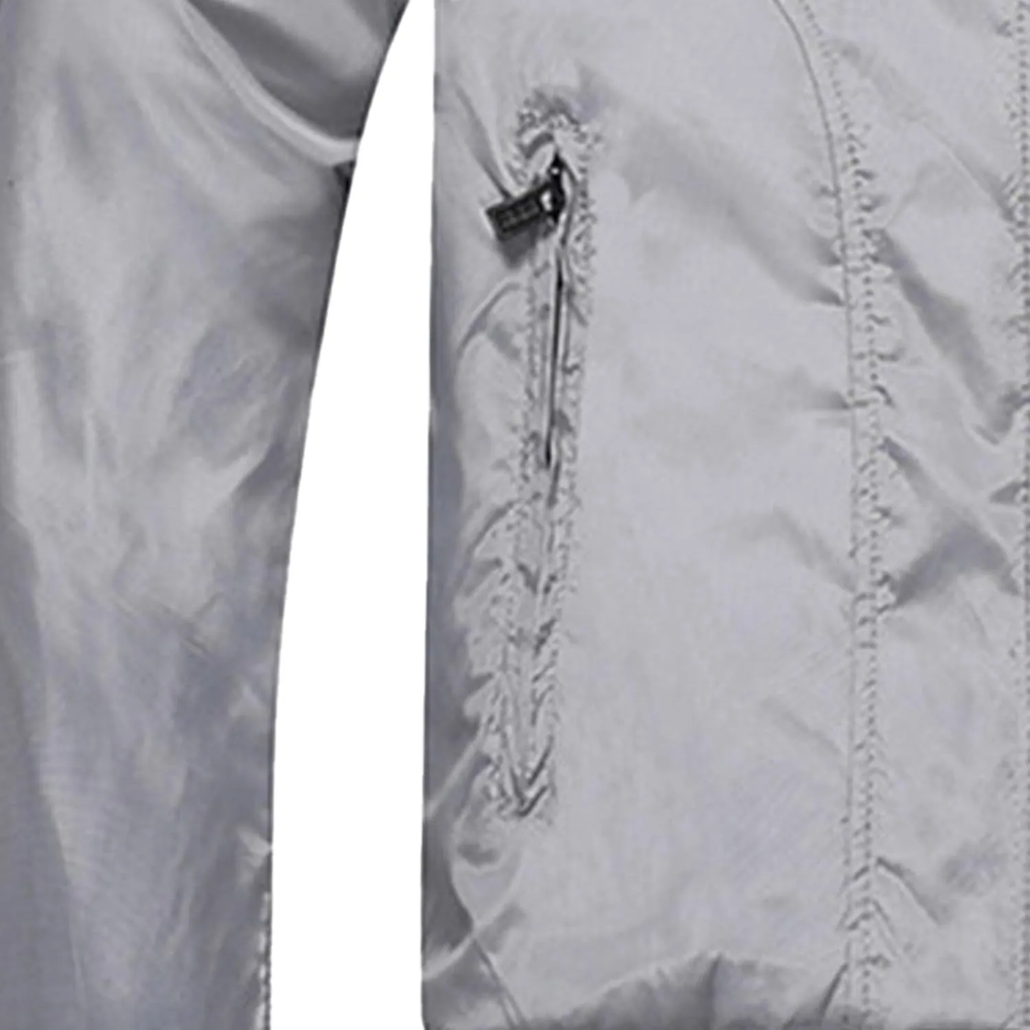 JEsilunmaMY Men's Lightweight Stand Collar Bomber Jacket Full Zip Flannel Baseball Jacket Windproof Sportwear Windbreaker