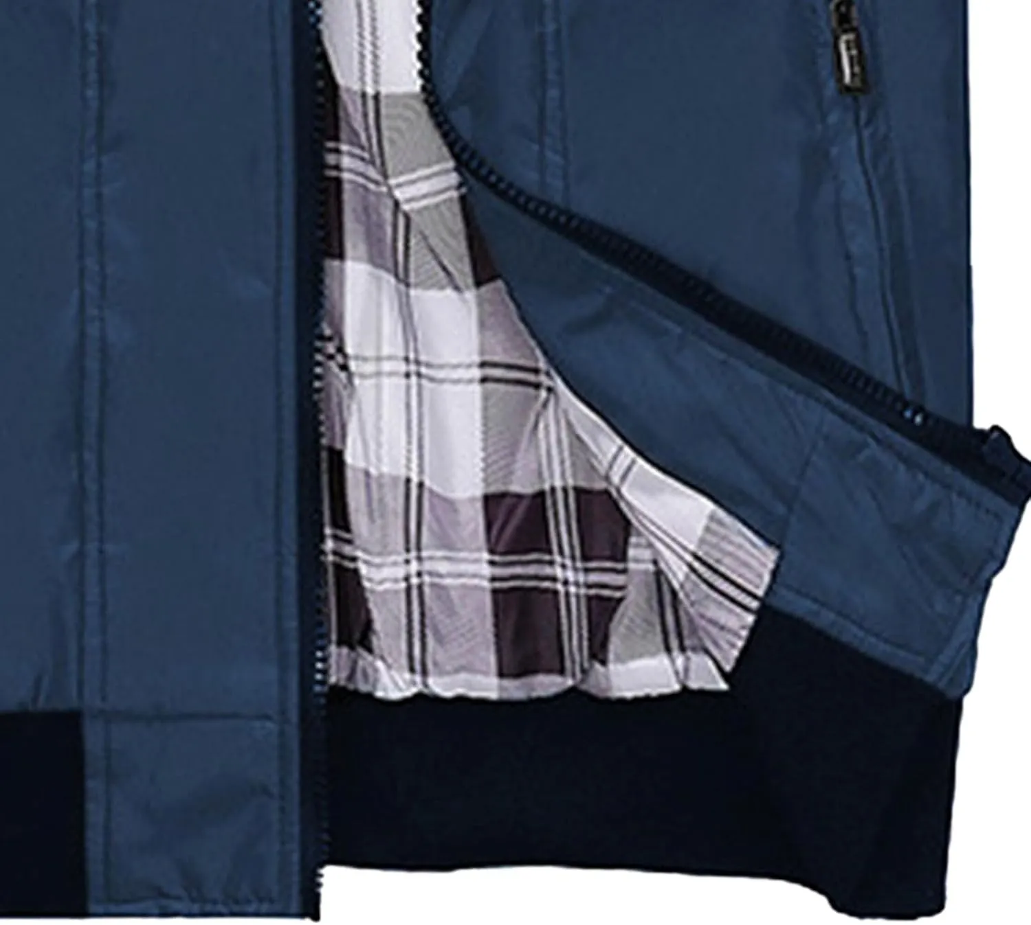 JEsilunmaMY Men's Lightweight Stand Collar Bomber Jacket Full Zip Flannel Baseball Jacket Windproof Sportwear Windbreaker