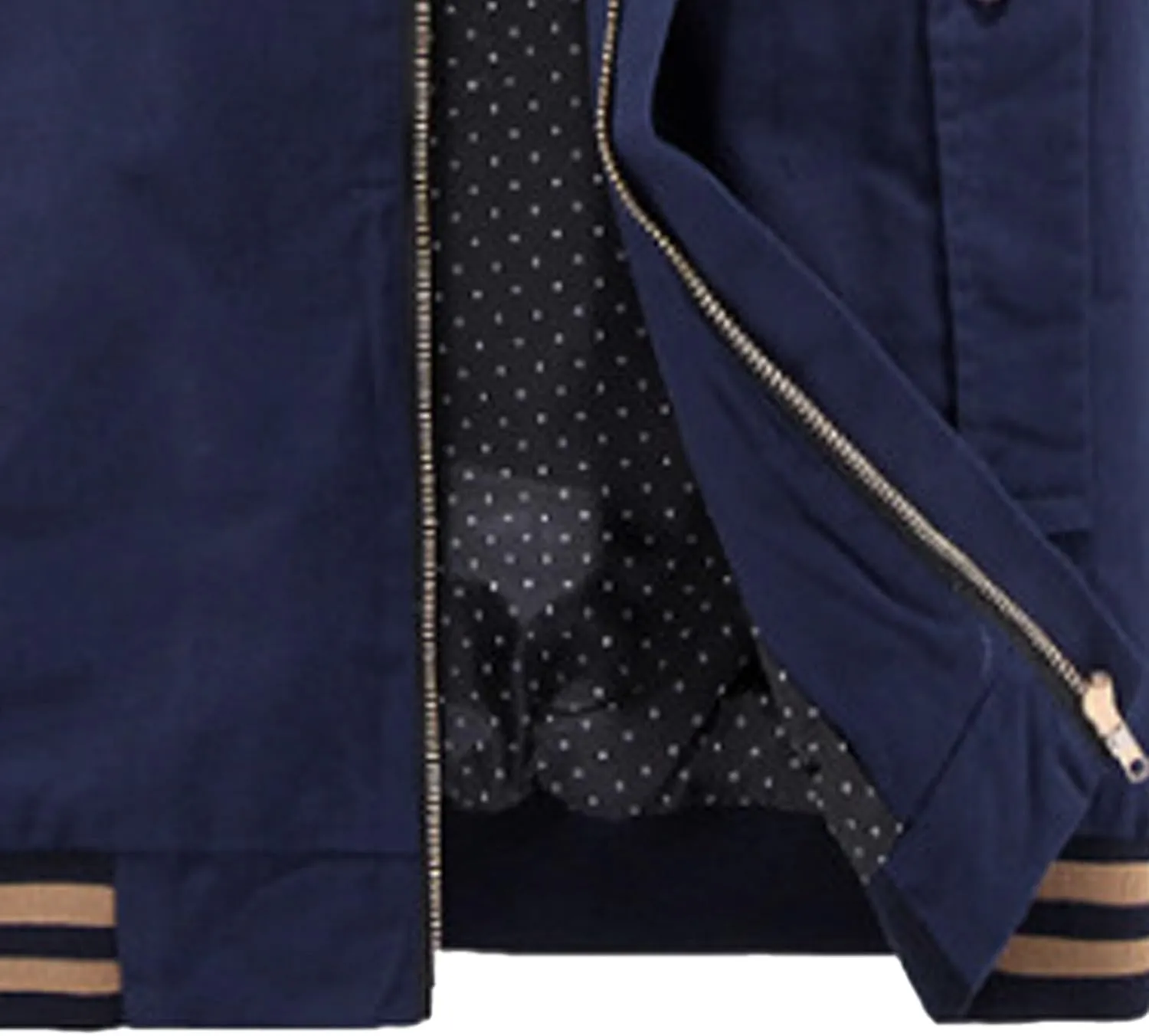 JEsilunmaMY Men's Slim Cargo Cotton Jacket Stand Collar Zipper Lightweight Jackets Casual Sportwear Rib Bomber Jackets