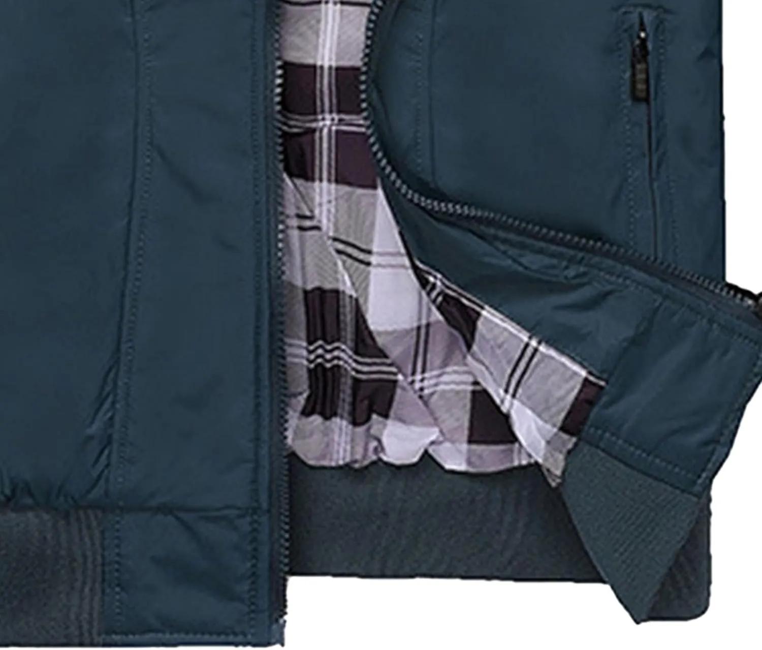 JEsilunmaMY Men's Stand Collar Flannel Bomber Jacket Full Zip Lightweight Baseball Jacket Windproof Sportwear Windbreaker