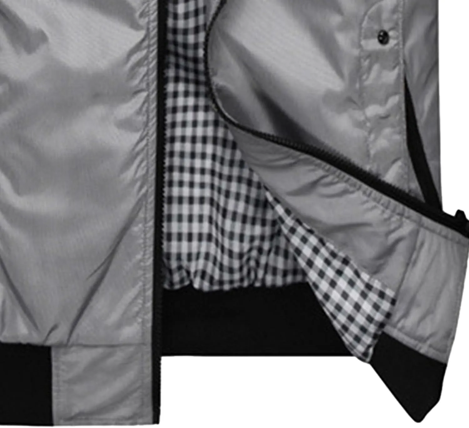 JEsilunmaMY Men's Stand Collar Flannel Bomber Jacket Full Zip Lightweight Baseball Jacket Windproof Sportwear Windbreaker