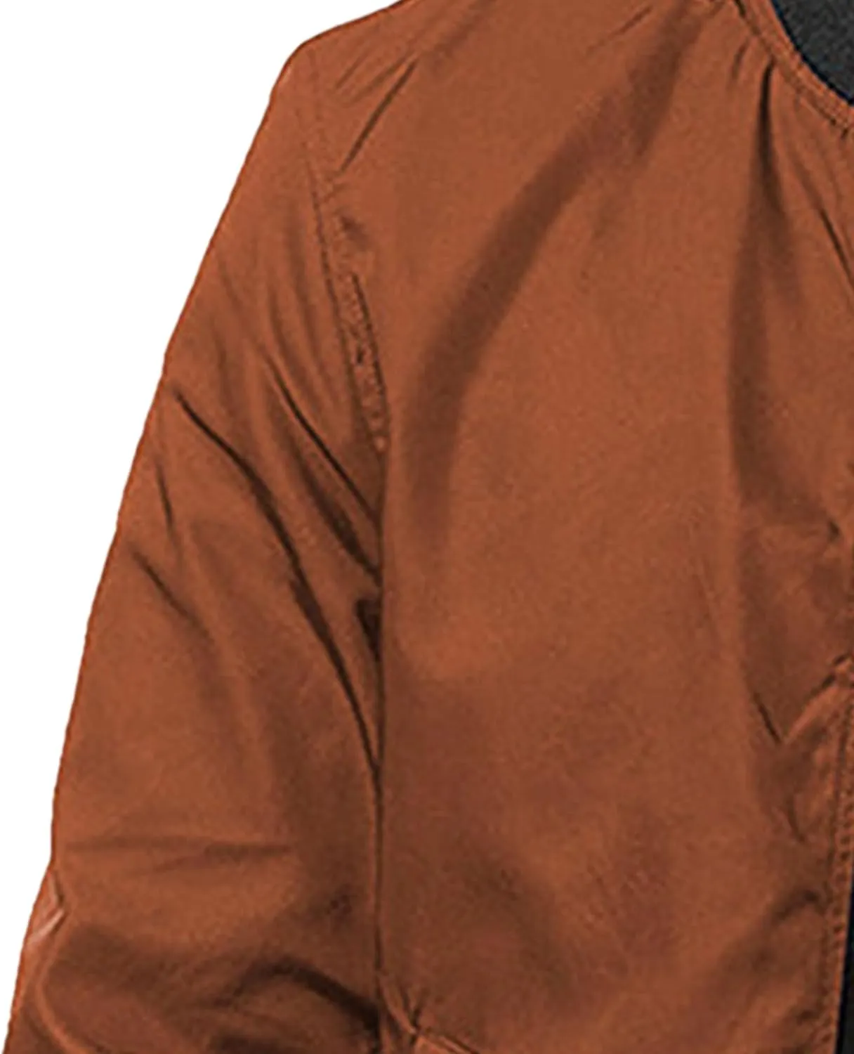 JEsilunmaMY Men's Zip Up Casual Bomber Jackets Stand Collar Lightweight Sportwear Winter Warm Padded Coats Windbreaker