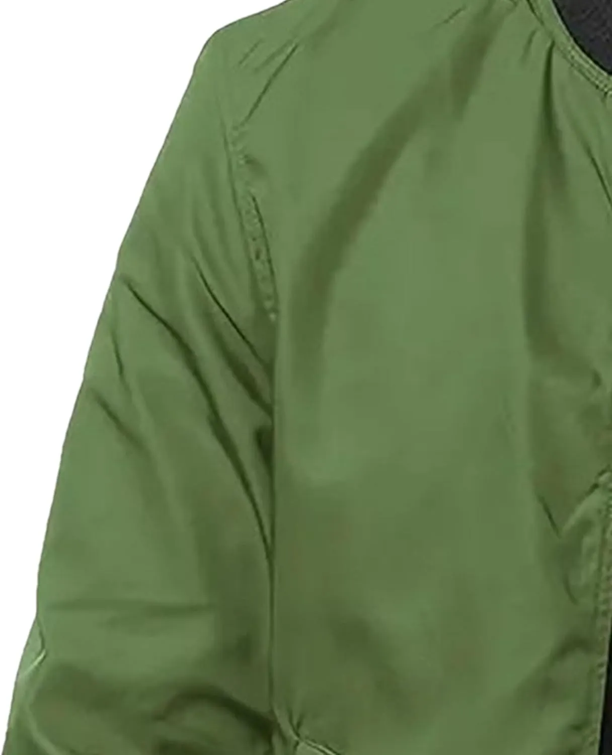 JEsilunmaMY Men's Zip Up Casual Bomber Jackets Stand Collar Lightweight Sportwear Winter Warm Padded Coats Windbreaker