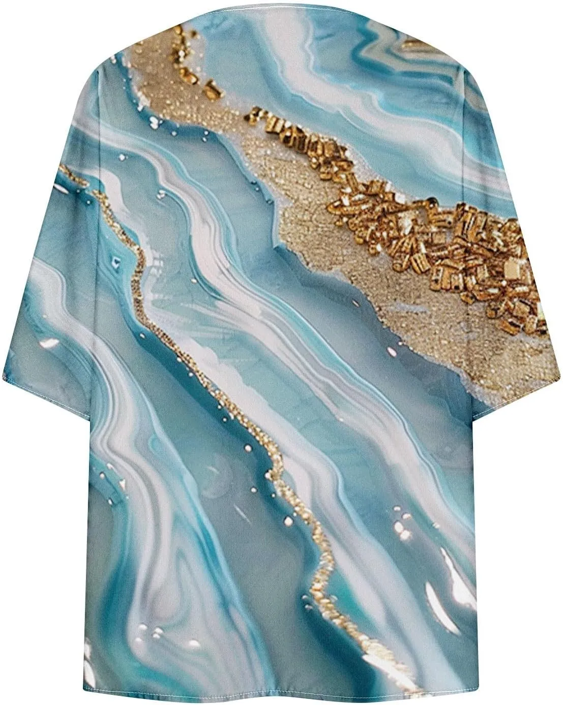 Kimonos for Women Dressy Casual Cardigans Chiffon Lightweight Cute Boho Floral Print Kimonos Beach Cover Ups Tops