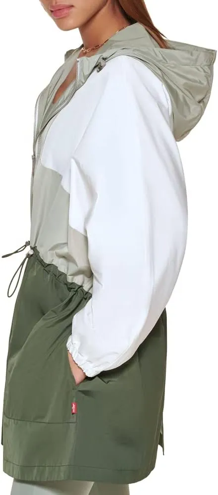 Levi's Women's Oversized Color Block Rain Jacket