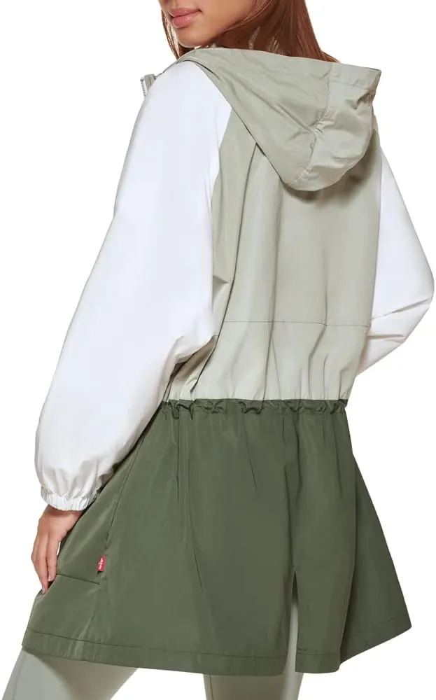Levi's Women's Oversized Color Block Rain Jacket