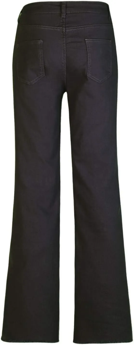 Maryia Women's High Waisted Corduroy Solid Pants Hipster Wide Leg Casual Trousers Straight Lounge Baggy Sweatpants