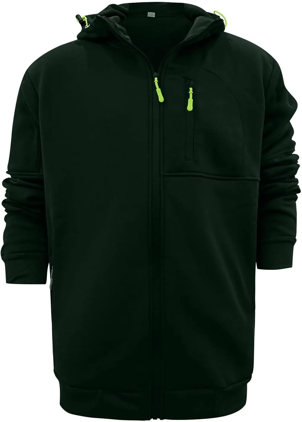 Men Hoodies Casual Hoodies for Men with Zip Pockets Full Zip Long Sleeve Sweatshirt Slim Fit Gym Sports Hooded Jacket