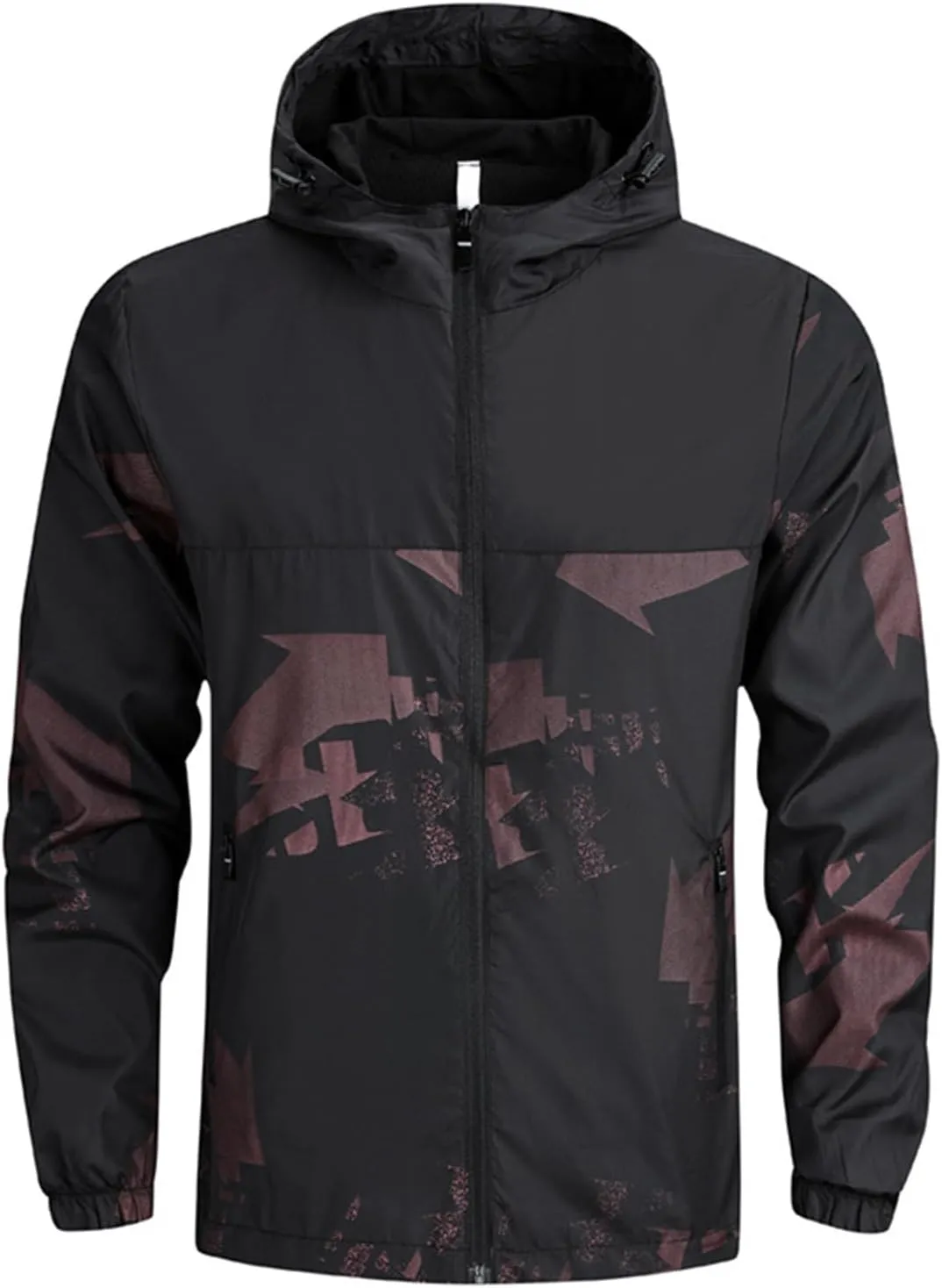 Mens 2023 Fall Rain Coat Lightweight Windbreaker Waterproof Rain Jacket Hood Outdoor Running Hiking Hooded Overcoats