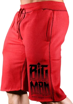 Men's Bodybuilding Workout (Big Man) Gym Shorts (A:BK)