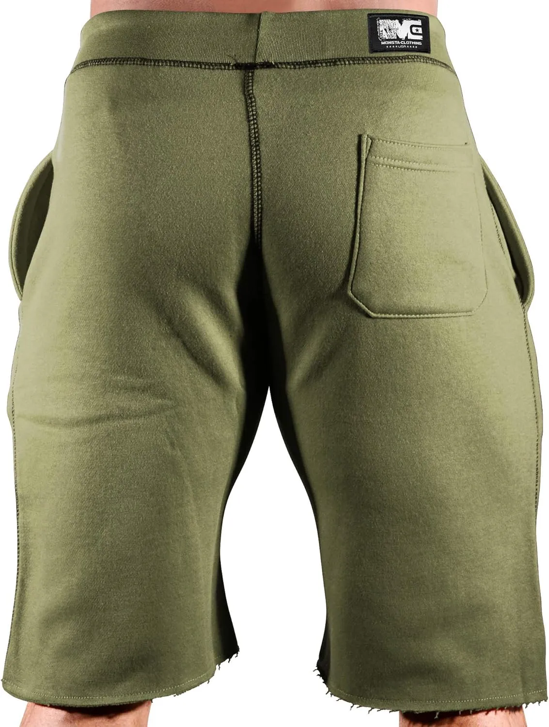 Men's Bodybuilding Workout (Big Man) Gym Shorts (A:BK)