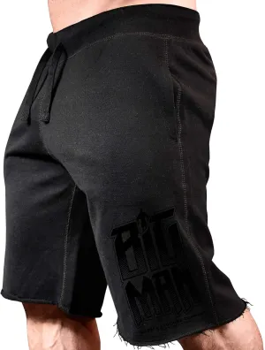 Men's Bodybuilding Workout (Big Man) Gym Shorts (A:BK)