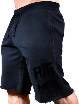 Men's Bodybuilding Workout (Big Man) Gym Shorts (A:BK)
