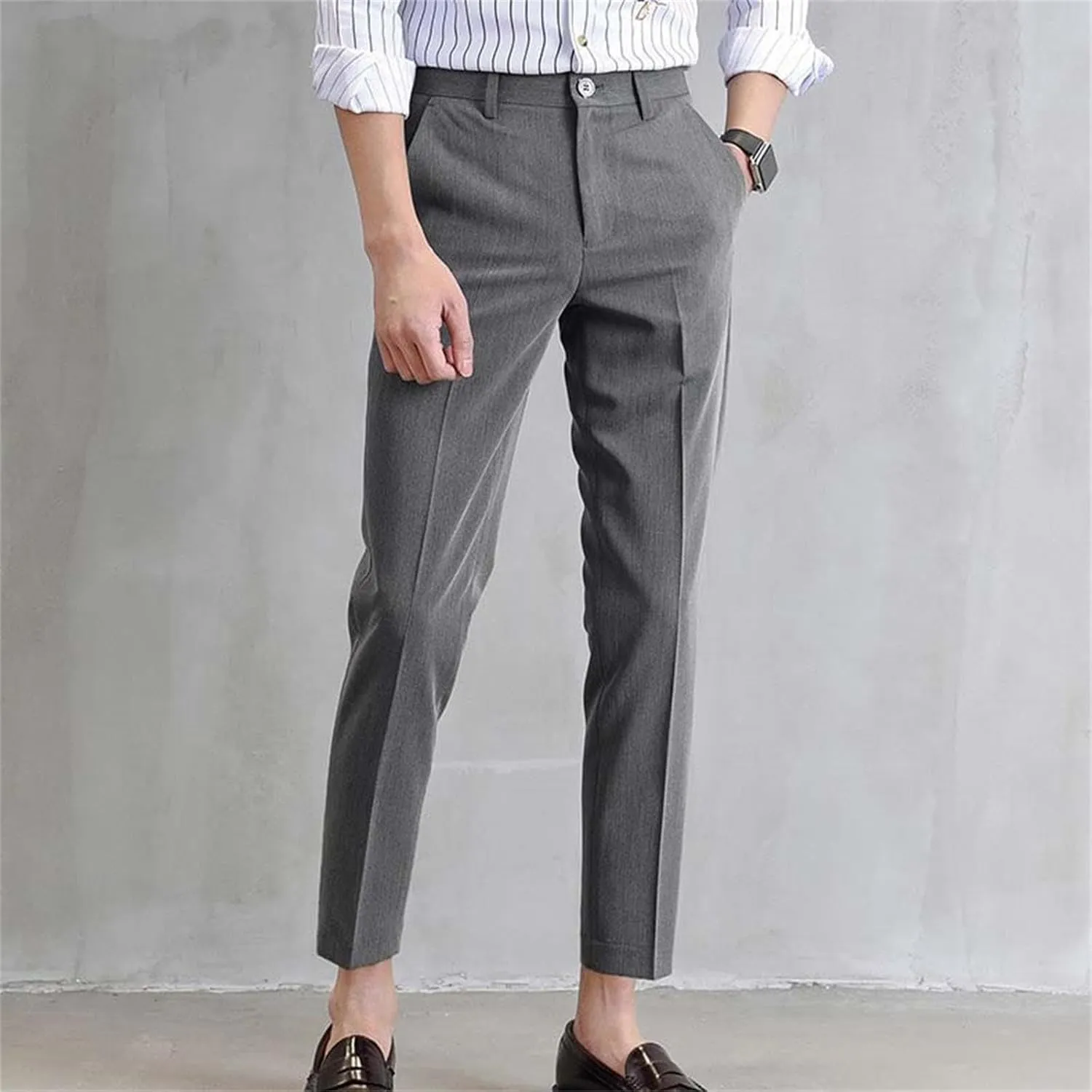 Men's Dress Pants Linen Gym Baggy Joggers Smarty Shorts Elastic Waist Basketball Leather Football Resort Wear