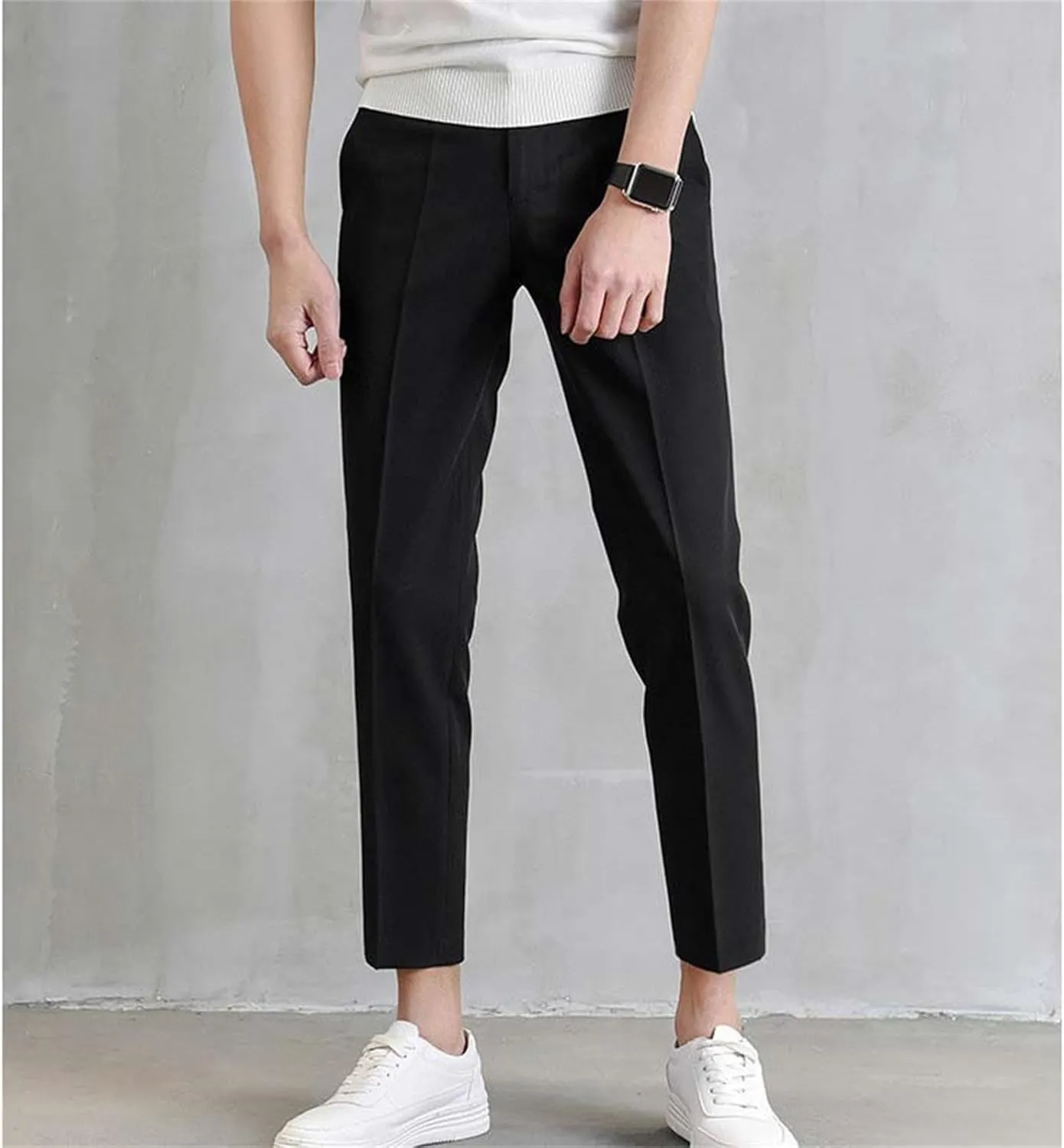 Men's Dress Pants Linen Gym Baggy Joggers Smarty Shorts Elastic Waist Basketball Leather Football Resort Wear