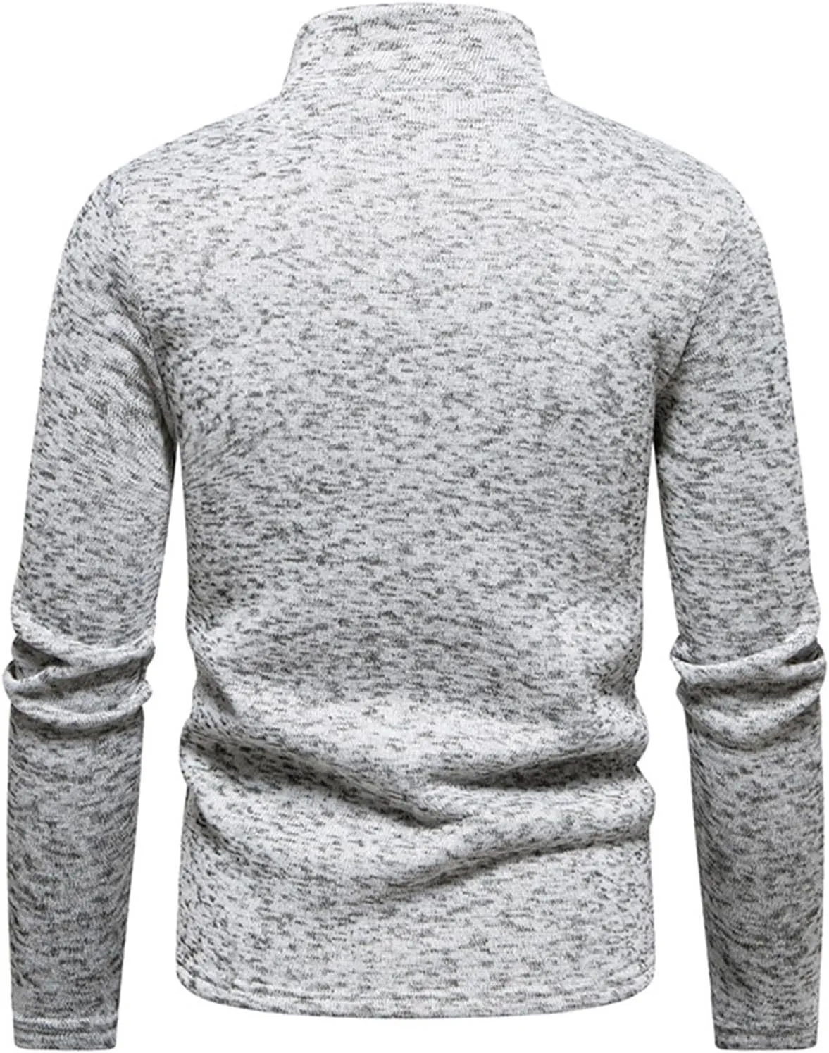 Men's Fleece Full Zip Jacket Lightweight Stand Collar Jackets Soft Warm Windproof Casual Workout Sports Coats