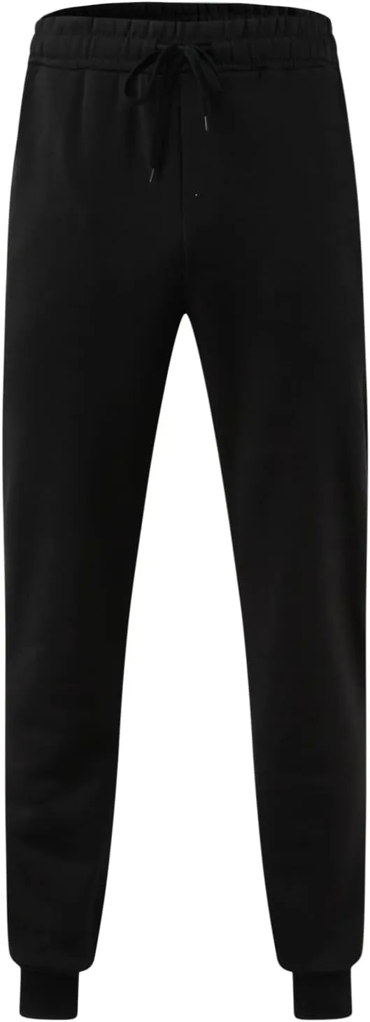Mens Heavyweight Fleece Workout Joggers Loose Fit Gym Athletic Pants Cozy Loose Baggy Travel Pants