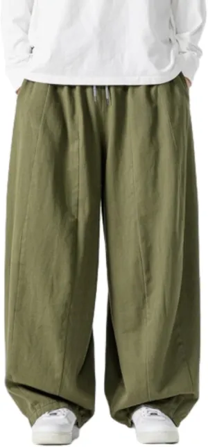 Men's Hip Hop Pants Joggers Loose Fit Streetwear Biker Baggy Trousers Stylish Cargo Pants Casual Oversized Sportwear