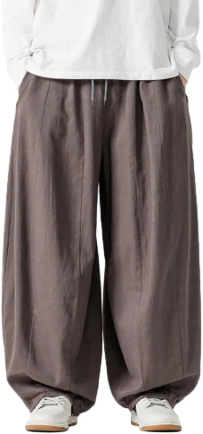 Men's Hip Hop Pants Joggers Loose Fit Streetwear Biker Baggy Trousers Stylish Cargo Pants Casual Oversized Sportwear