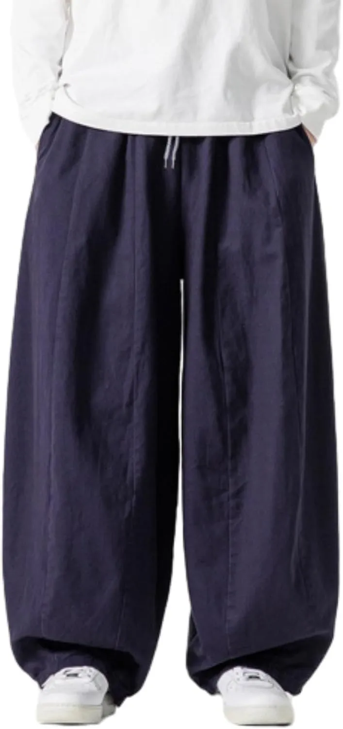 Men's Hip Hop Pants Joggers Loose Fit Streetwear Biker Baggy Trousers Stylish Cargo Pants Casual Oversized Sportwear