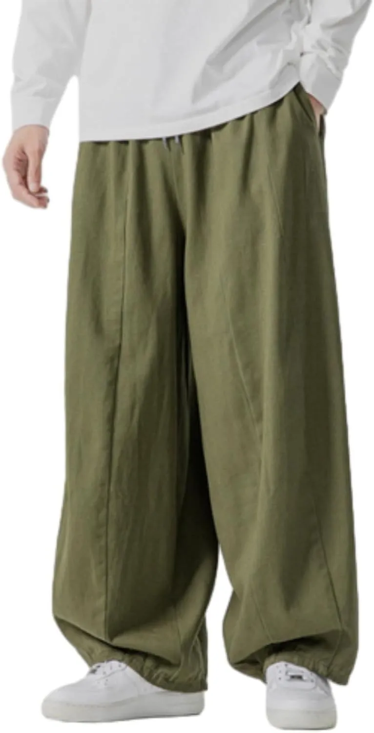 Men's Hip Hop Pants Joggers Loose Fit Streetwear Biker Baggy Trousers Stylish Cargo Pants Casual Oversized Sportwear