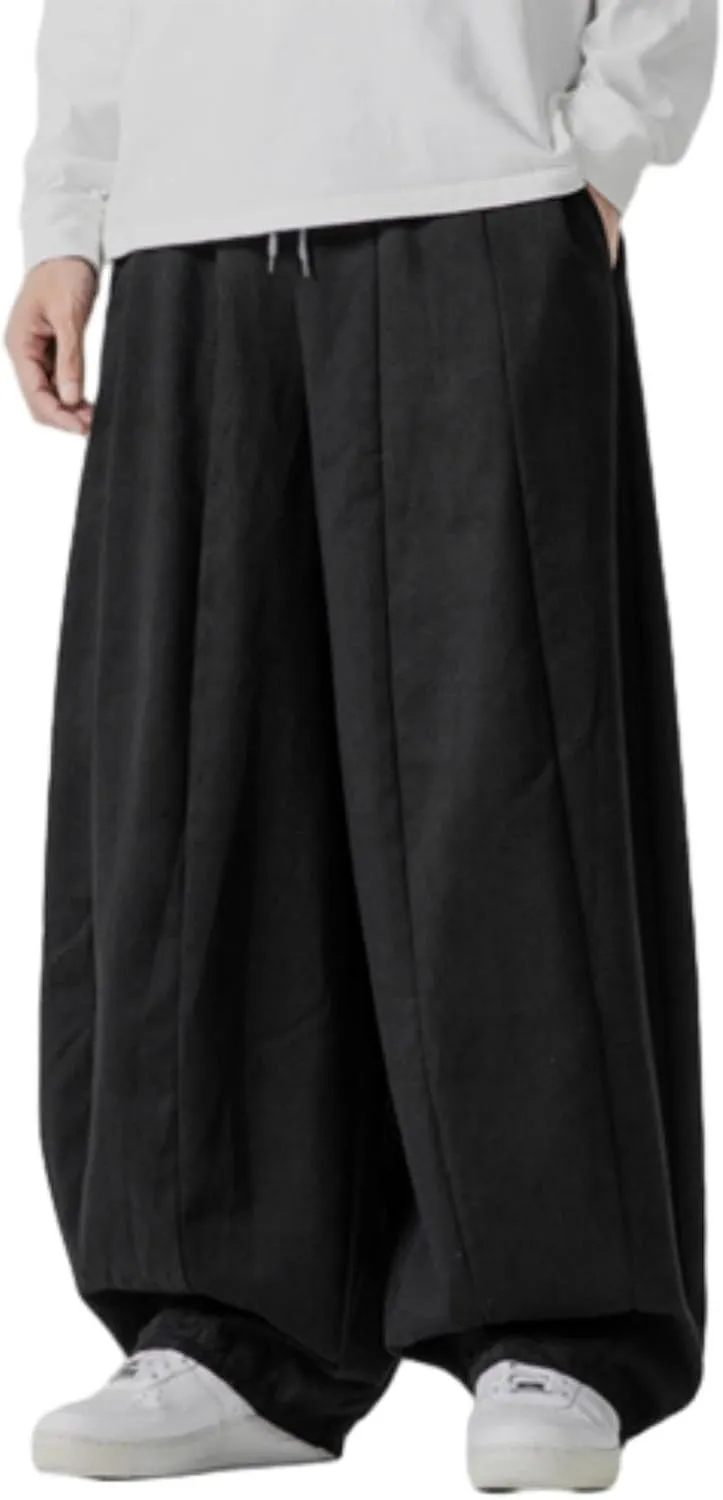 Men's Hip Hop Pants Joggers Loose Fit Streetwear Biker Baggy Trousers Stylish Cargo Pants Casual Oversized Sportwear