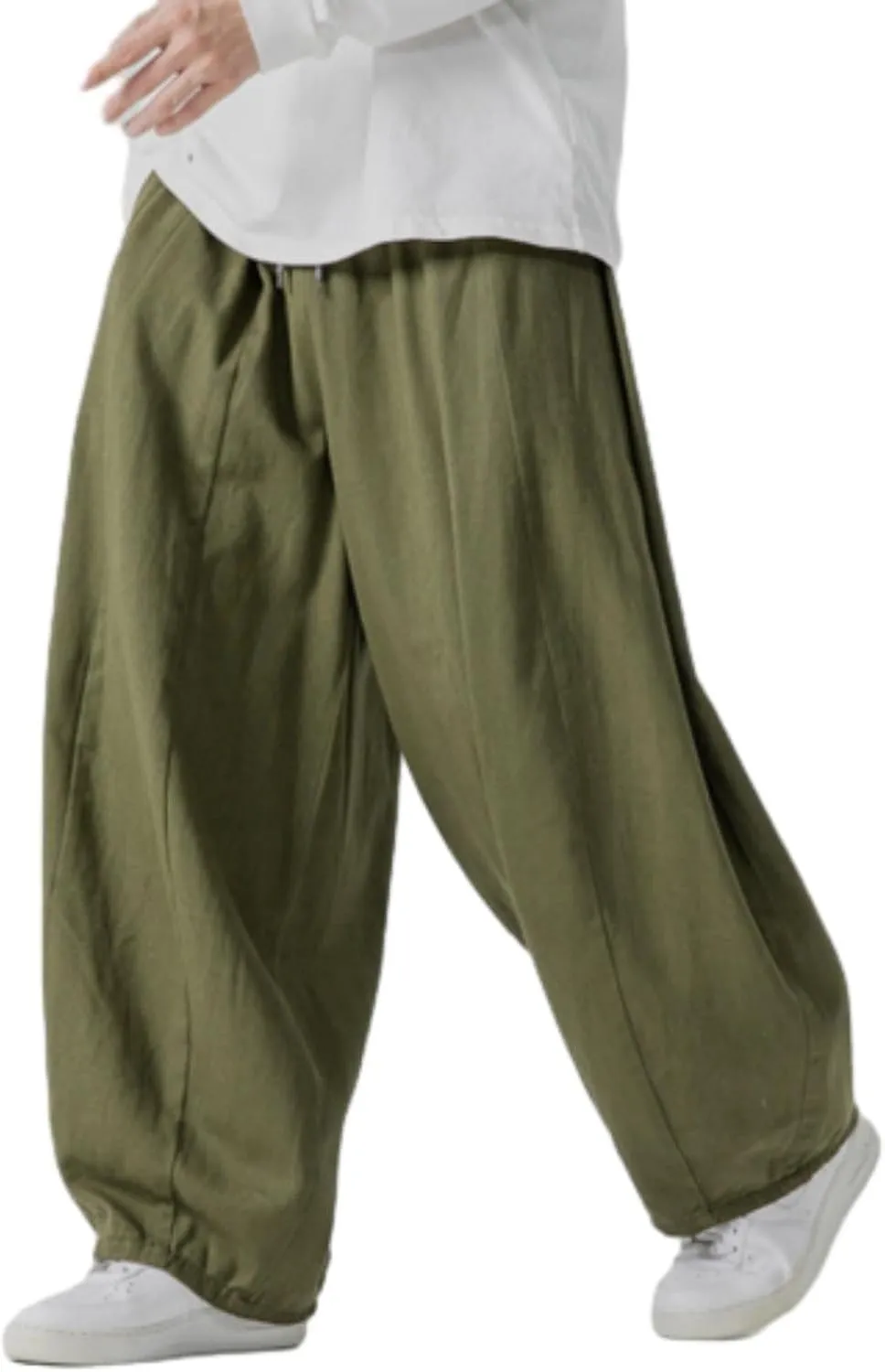 Men's Hip Hop Pants Joggers Loose Fit Streetwear Biker Baggy Trousers Stylish Cargo Pants Casual Oversized Sportwear