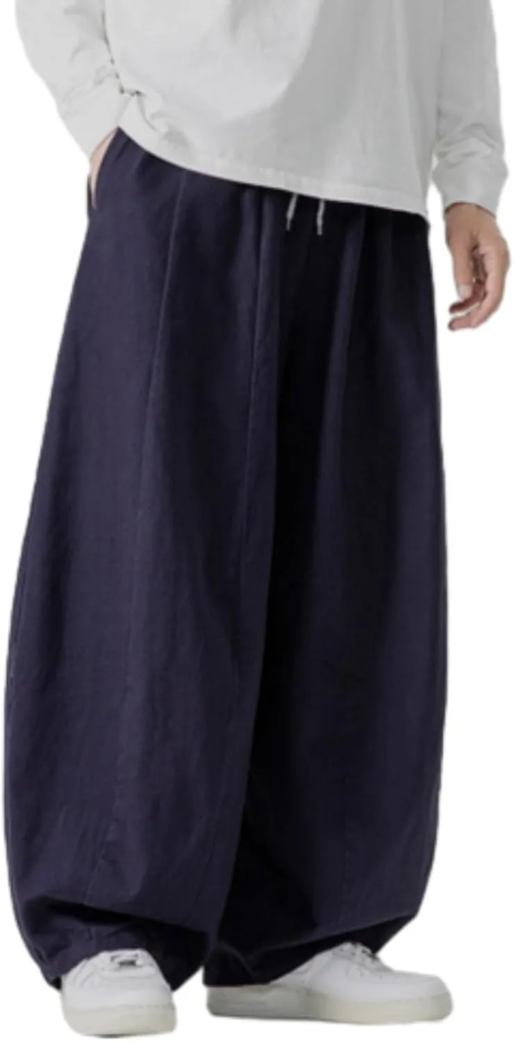 Men's Hip Hop Pants Joggers Loose Fit Streetwear Biker Baggy Trousers Stylish Cargo Pants Casual Oversized Sportwear