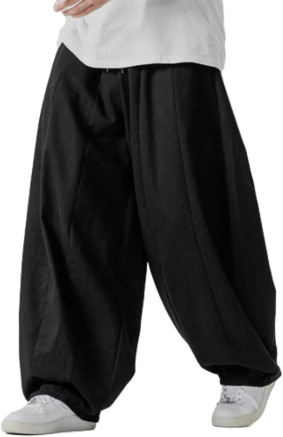 Men's Hip Hop Pants Joggers Loose Fit Streetwear Biker Baggy Trousers Stylish Cargo Pants Casual Oversized Sportwear