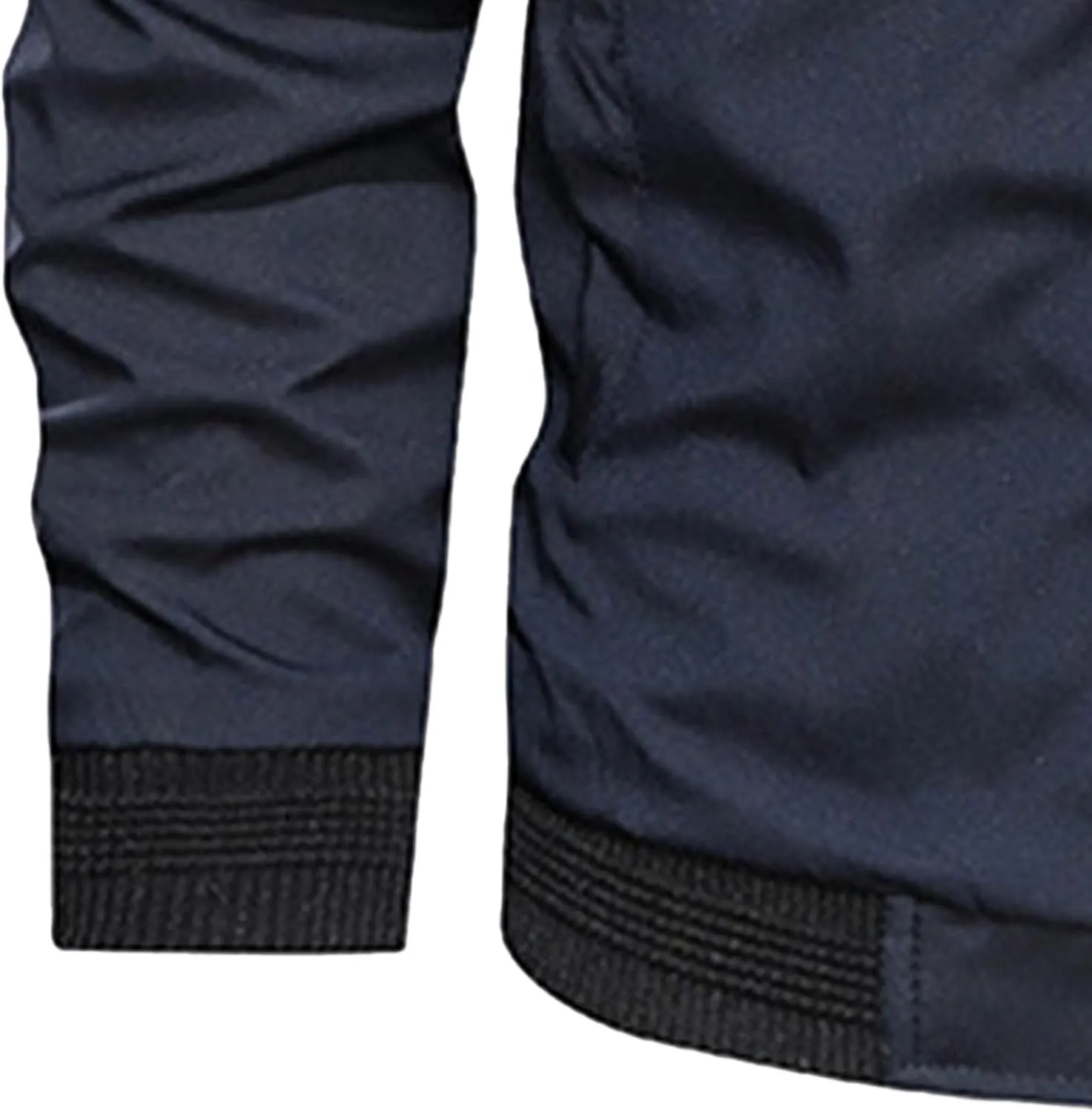 Men's Lightweight Casual Bomber Jackets Mock Neck Zip Up Baseball Varsity Coat Windproof Sportwear Cotton Jacket