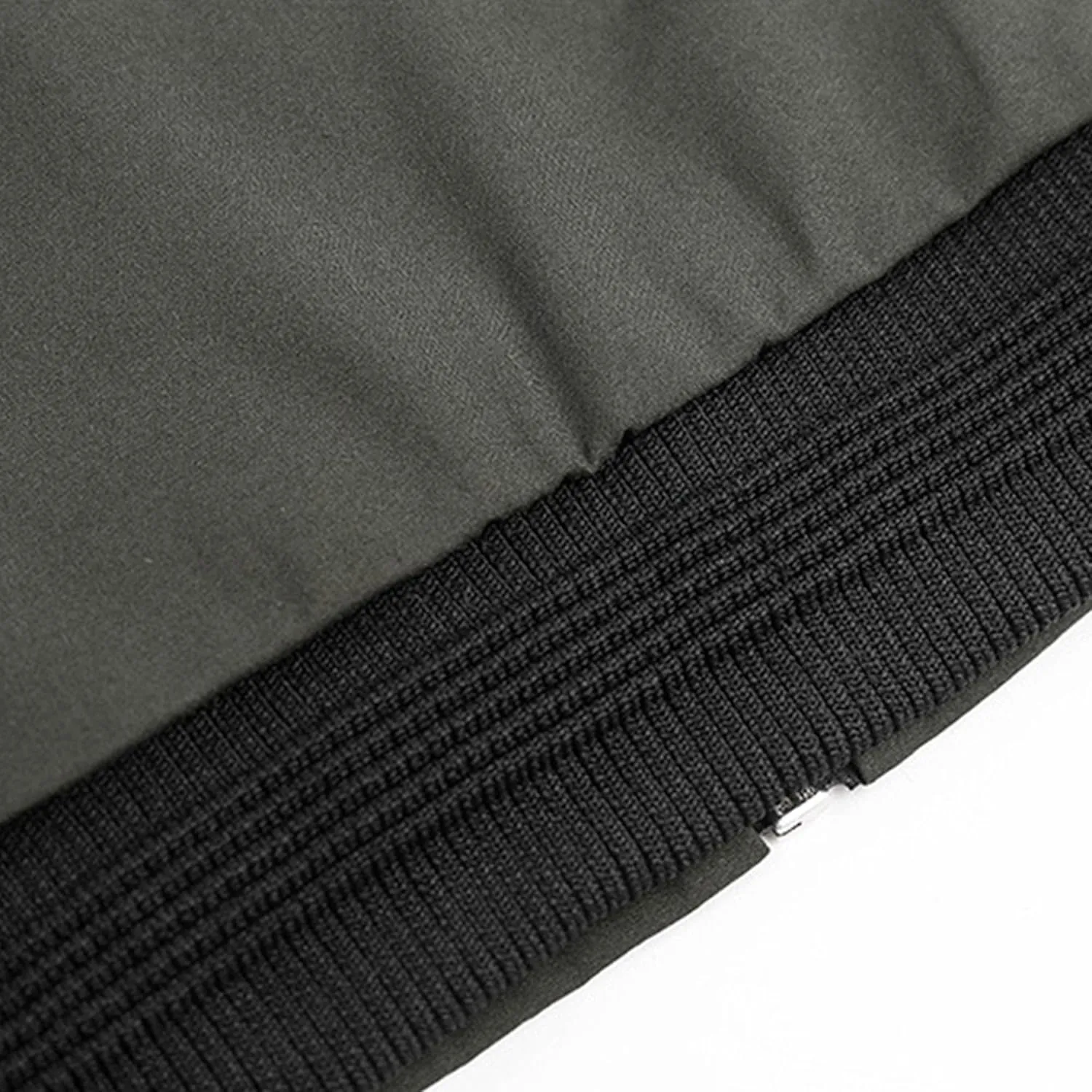 Men's Lightweight Casual Bomber Jackets Mock Neck Zip Up Baseball Varsity Coat Windproof Sportwear Cotton Jacket