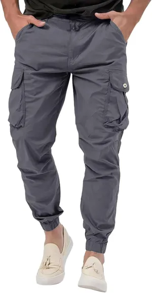 Mens Loose Cargo Pants Multi-Pocket Men's Trousers Tooling Solid Men's Pants Men's Cargo Jogger Sweatpants Cargo