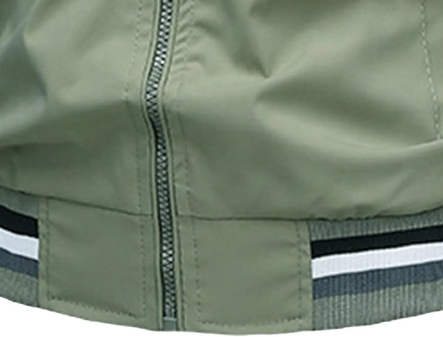 Men's Stand Collar Casual Bomber Jackets Full Zip Up Windproof Varsity Jacket Lightweight Sportwear Cardigan Coat
