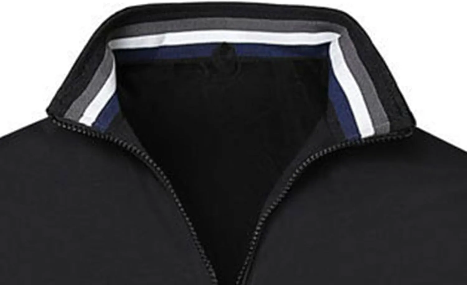 Men's Stand Collar Casual Bomber Jackets Full Zip Up Windproof Varsity Jacket Lightweight Sportwear Cardigan Coat
