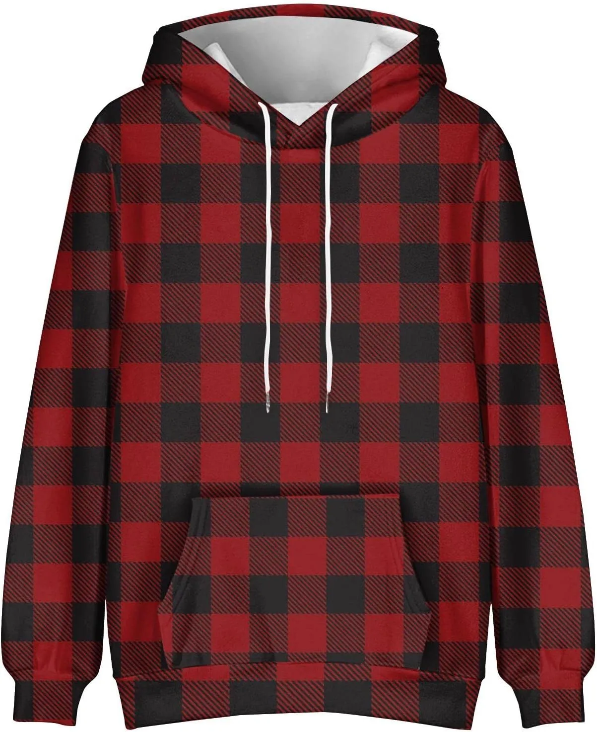 Mens Sweatshirt Hoodie Big and Tall Hooded Fleece Sweatshirt Pullover Loose Fit Workout Hoodie Sweatshirt Sportwear