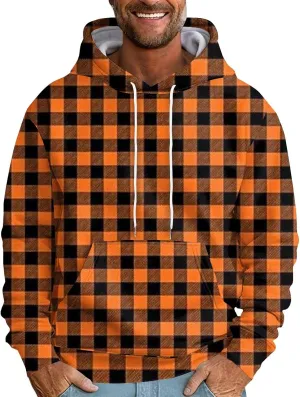 Mens Sweatshirt Hoodie Big and Tall Hooded Fleece Sweatshirt Pullover Loose Fit Workout Hoodie Sweatshirt Sportwear