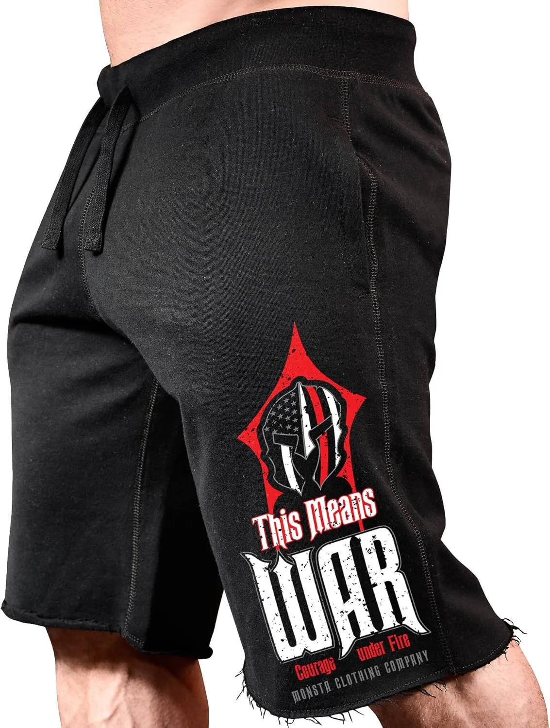 Men's SweatShorts This Means WAR: Courage Under Fire-299