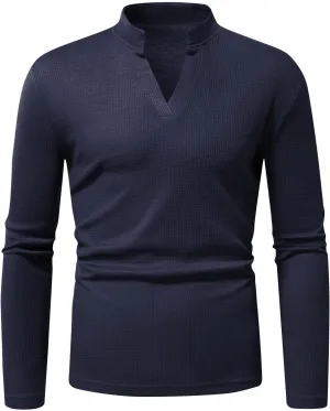 Mens V Neck Knit Sweater Slim Fit Long Sleeve Sweater Lightweight Knit Sweater Vintage Sweater Fall Winter Sweaters