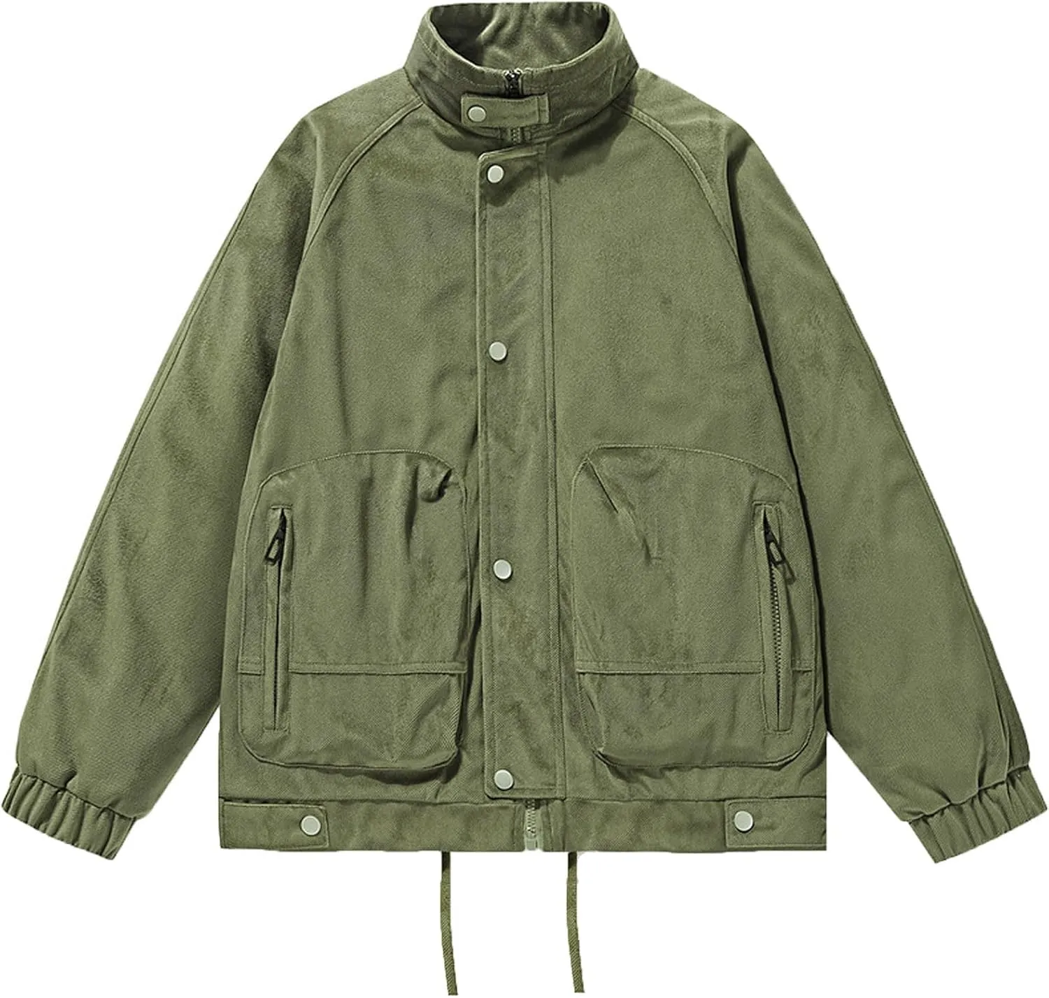Men's Windbreaker Jacket Lightweight Water-Resistant Windbreakers Stand Collar Rain Jacket Outdoor Casual Sportswear