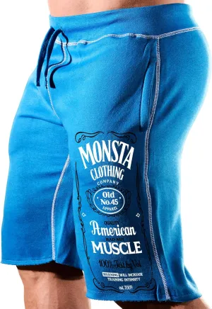 Men's Workout (Always Train Reckless) Gym Shorts (A:WT/BK)