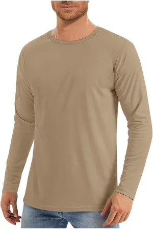 Rash Guard for Men Long Sleeve Swim Shirt Quick Dry UPF 50  Fishing Tshirt for Outdoor UV Sun Protection Beach Shirts