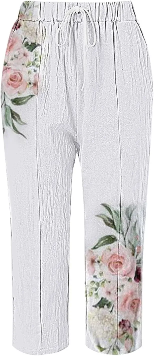 Resort Wear for Women 2025 Casual Drawstring Pants Beach Trousers Women's Pants Workout Pants