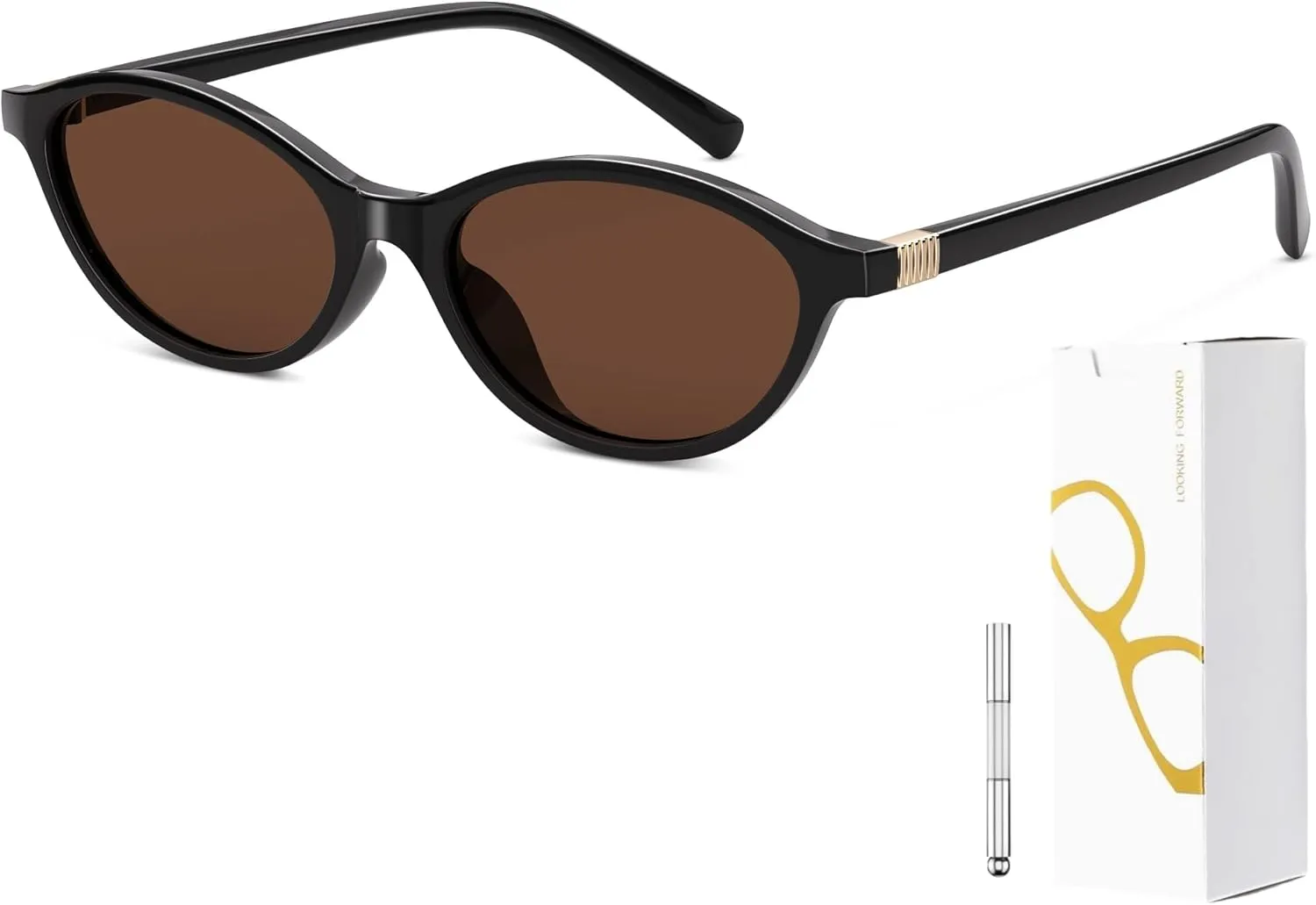 Retro Oval Sunglasses for Women Vintage Cat Eye Y2K Trendy