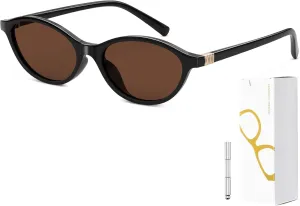 Retro Oval Sunglasses for Women Vintage Cat Eye Y2K Trendy