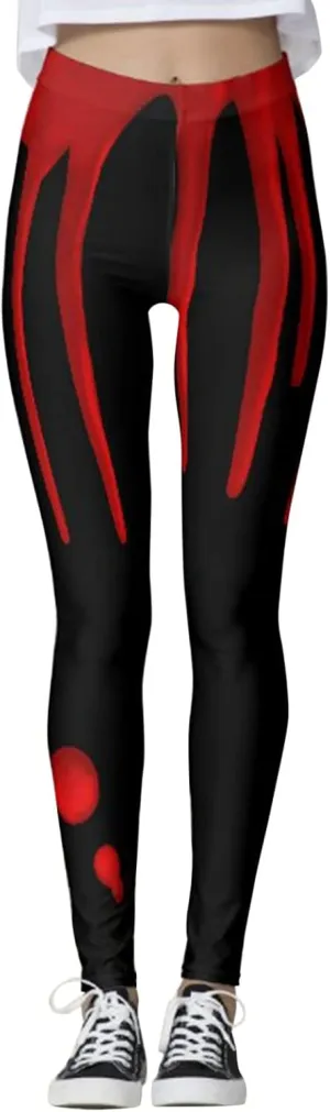 sdbrld Women's Halloween High Waist Leggings Compression Pants Yoga Running Gym and Everyday Fitness Butt Lifting Yoga Pants