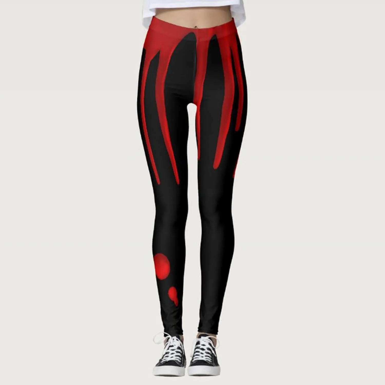 sdbrld Women's Halloween High Waist Leggings Compression Pants Yoga Running Gym and Everyday Fitness Butt Lifting Yoga Pants
