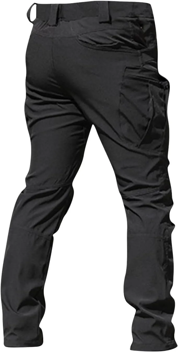SERYU Mens Tactical Cargo Pants Water Resistant Ripstop Cargo Pants Military Fan Multi Pocket Overalls Outdoor Apparel