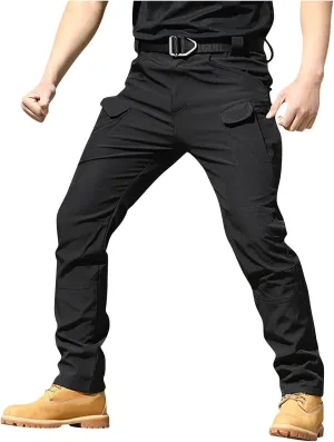 SERYU Mens Tactical Cargo Pants Water Resistant Ripstop Cargo Pants Military Fan Multi Pocket Overalls Outdoor Apparel