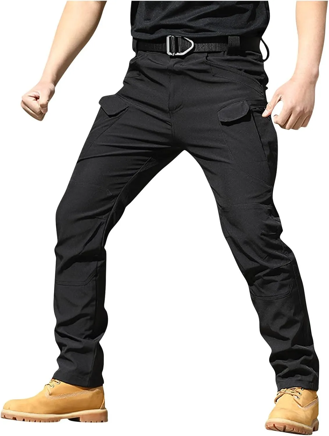 SERYU Mens Tactical Cargo Pants Water Resistant Ripstop Cargo Pants Military Fan Multi Pocket Overalls Outdoor Apparel