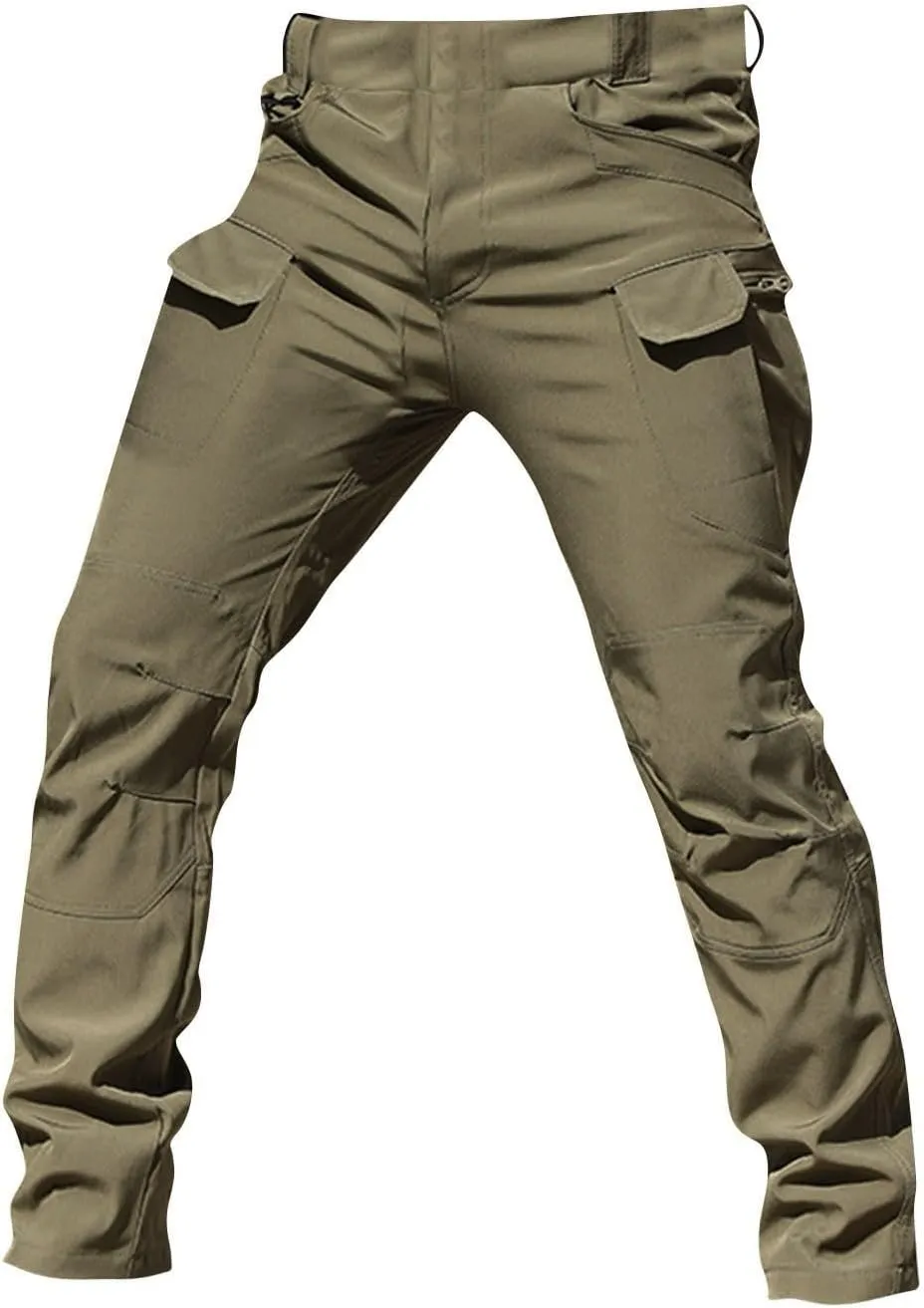 SERYU Mens Tactical Cargo Pants Water Resistant Ripstop Cargo Pants Military Fan Multi Pocket Overalls Outdoor Apparel